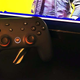 A photo of the Stadia controller